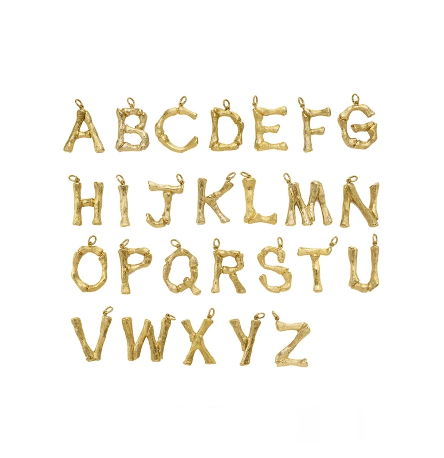 Big Alphabet Natural Pearl Necklace