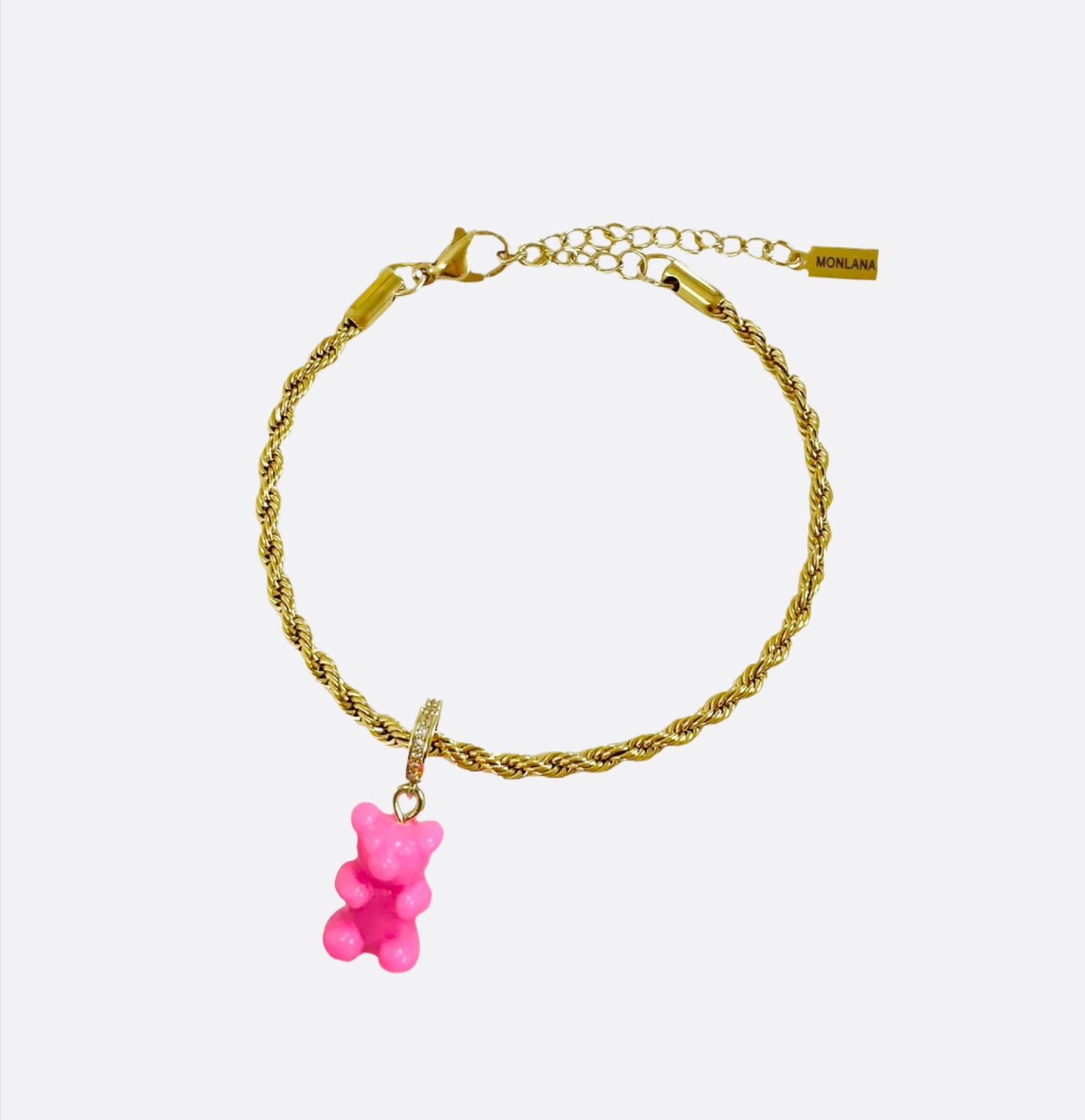 Pink Gummy Bear Bracelet