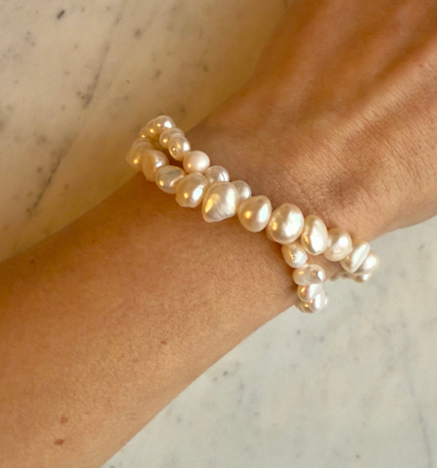 Double Strand Pearl Bracelet