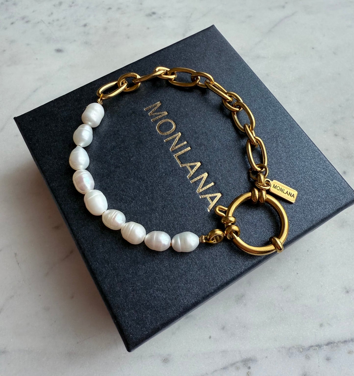 Monaco Natural Pearl Bracelet