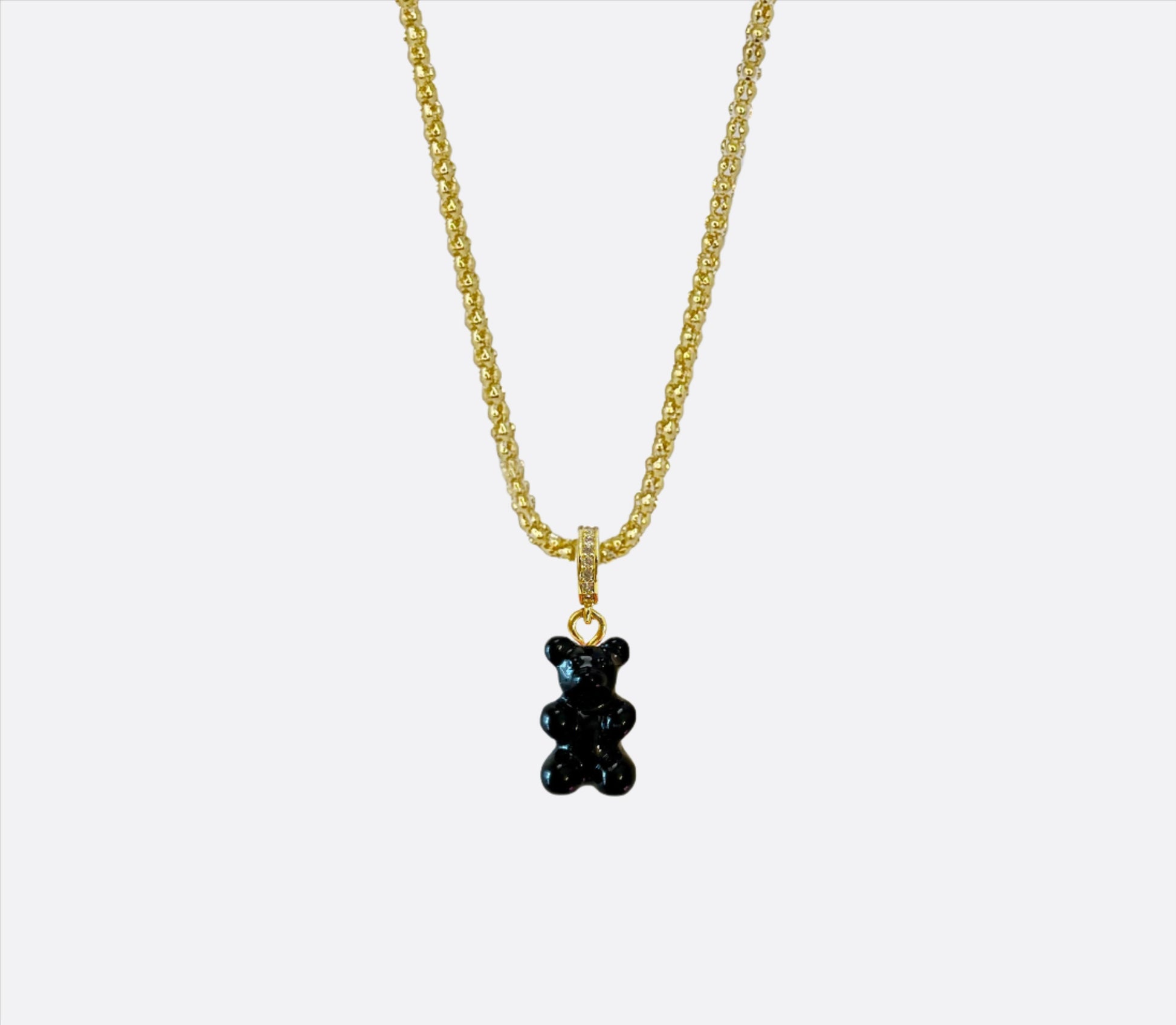 Black Gummy Bear Necklace