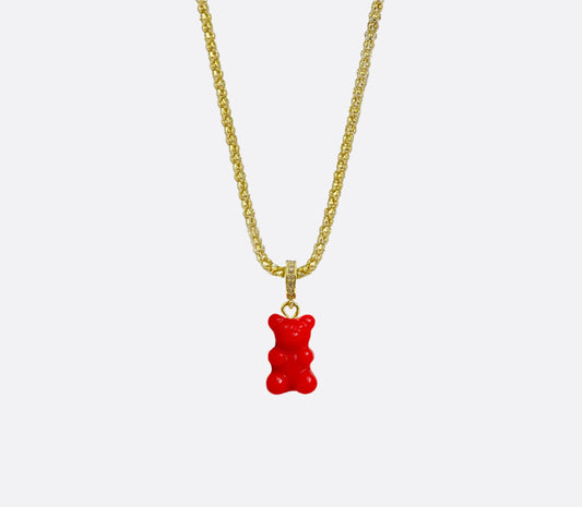 Gummy Bear Necklace - Red