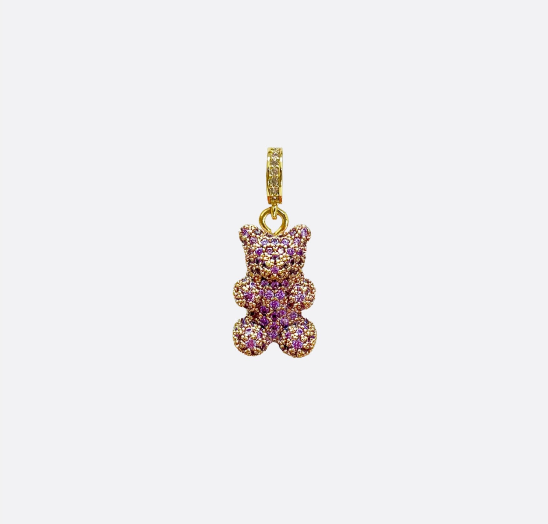 Shiny Purple Gummy Bear Charm