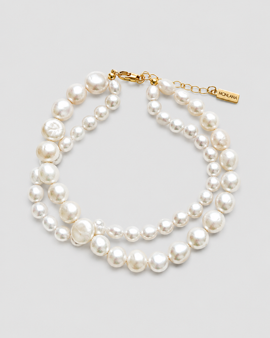 Cannes Double Pearl Bracelet