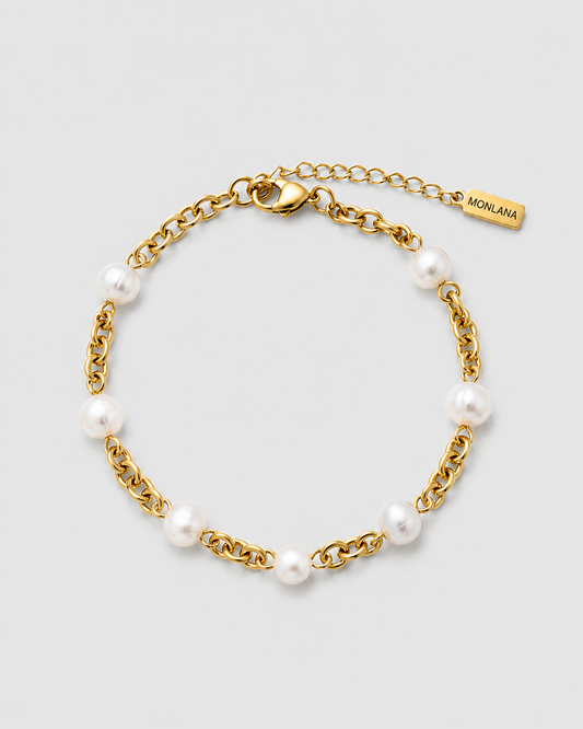 Paris Natural Pearl Chain Bracelet