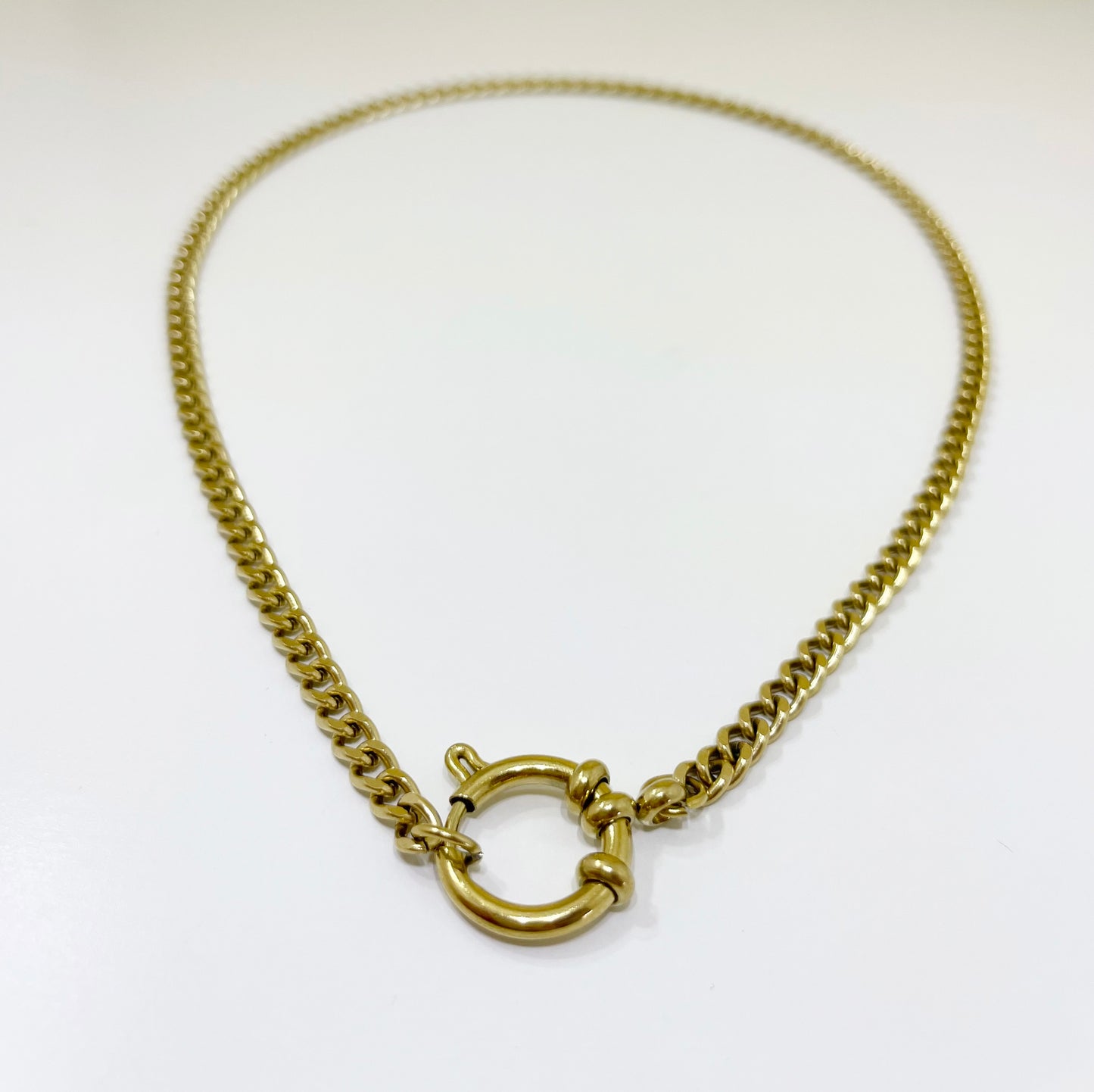 Spring Ring Claps Necklace