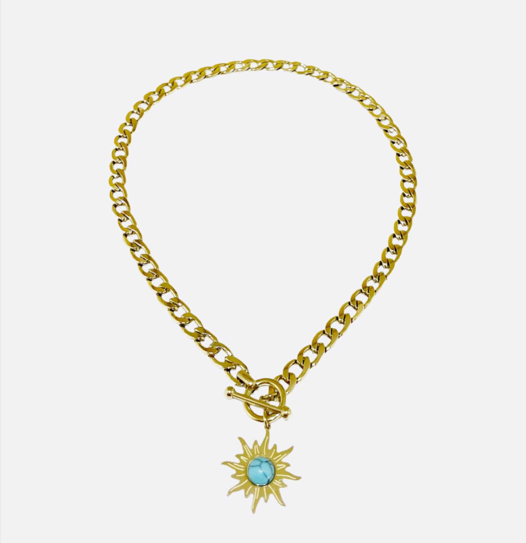 Monlana Sun Flower Pendant Necklace