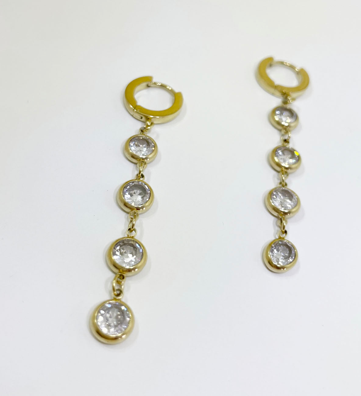 Long Zircon Earrings