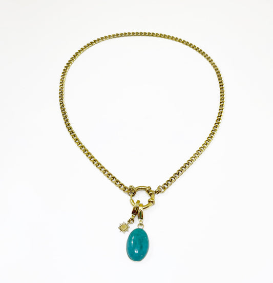 Monlana Turquoise Natural Stone Necklace