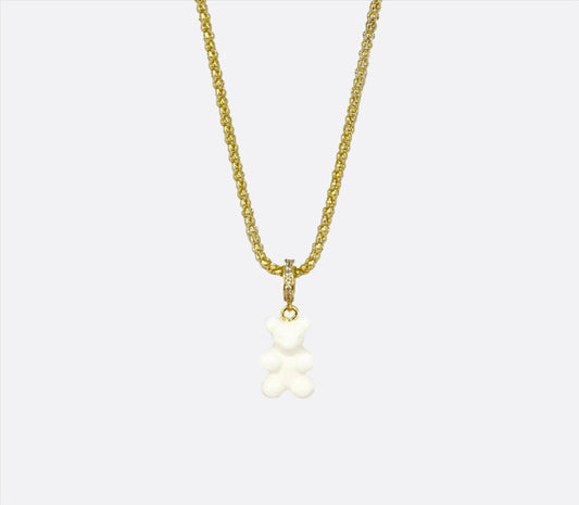 White Gummy Bear Necklace