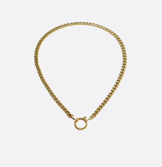 Monlana Sping Ring Clasp Necklace